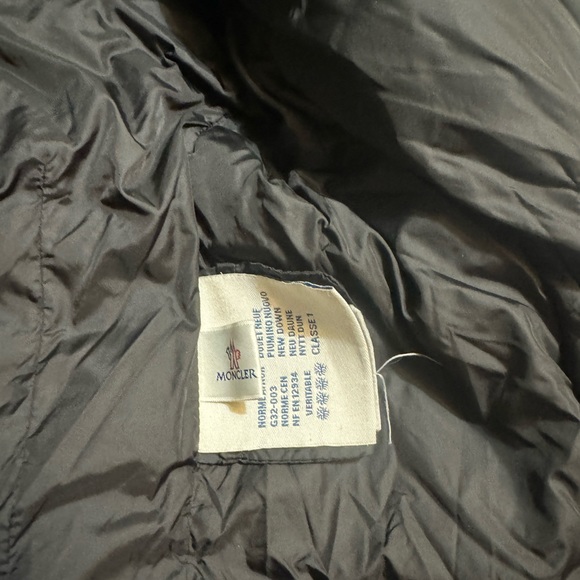 Moncler Renne Giubbutto Renne Feather Down Long Jacket Black Coat 1 - Picture 4 of 11